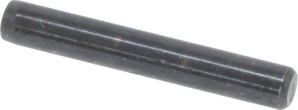 Holo-Krome - 3/16" Diam x 1-1/4" Pin Length Grade 8 Alloy Steel Standard Dowel Pin - Black Luster Finish, C 47-58 & C 60 (Surface) Hardness, 1 Beveled & 1 Rounded End - Industrial Tool & Supply