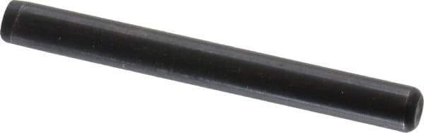 Holo-Krome - 3/16" Diam x 1-3/4" Pin Length Grade 8 Alloy Steel Standard Dowel Pin - Black Luster Finish, C 47-58 & C 60 (Surface) Hardness, 1 Beveled & 1 Rounded End - Industrial Tool & Supply