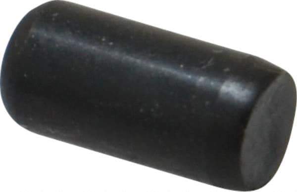 Holo-Krome - 1/4" Diam x 1/2" Pin Length Grade 8 Alloy Steel Standard Dowel Pin - Black Luster Finish, C 47-58 & C 60 (Surface) Hardness, 1 Beveled & 1 Rounded End - Industrial Tool & Supply