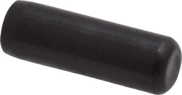 Holo-Krome - 1/4" Diam x 3/4" Pin Length Grade 8 Alloy Steel Standard Dowel Pin - Black Luster Finish, C 47-58 & C 60 (Surface) Hardness, 1 Beveled & 1 Rounded End - Industrial Tool & Supply