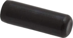 Holo-Krome - 1/4" Diam x 3/4" Pin Length Grade 8 Alloy Steel Standard Dowel Pin - Black Luster Finish, C 47-58 & C 60 (Surface) Hardness, 1 Beveled & 1 Rounded End - Industrial Tool & Supply