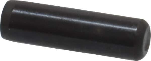 Holo-Krome - 1/4" Diam x 7/8" Pin Length Grade 8 Alloy Steel Standard Dowel Pin - Black Luster Finish, C 47-58 & C 60 (Surface) Hardness, 1 Beveled & 1 Rounded End - Industrial Tool & Supply