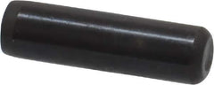 Holo-Krome - 1/4" Diam x 7/8" Pin Length Grade 8 Alloy Steel Standard Dowel Pin - Black Luster Finish, C 47-58 & C 60 (Surface) Hardness, 1 Beveled & 1 Rounded End - Industrial Tool & Supply