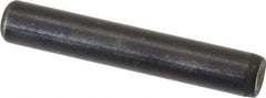 Holo-Krome - 1/4" Diam x 1-1/2" Pin Length Grade 8 Alloy Steel Standard Dowel Pin - Black Luster Finish, C 47-58 & C 60 (Surface) Hardness, 1 Beveled & 1 Rounded End - Industrial Tool & Supply