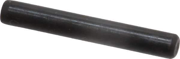 Holo-Krome - 1/4" Diam x 1-3/4" Pin Length Grade 8 Alloy Steel Standard Dowel Pin - Black Luster Finish, C 47-58 & C 60 (Surface) Hardness, 1 Beveled & 1 Rounded End - Industrial Tool & Supply