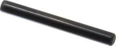 Holo-Krome - 1/4" Diam x 2-1/4" Pin Length Grade 8 Alloy Steel Standard Dowel Pin - Black Luster Finish, C 47-58 & C 60 (Surface) Hardness, 1 Beveled & 1 Rounded End - Industrial Tool & Supply