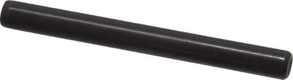 Holo-Krome - 1/4" Diam x 2-1/2" Pin Length Grade 8 Alloy Steel Standard Dowel Pin - Black Luster Finish, C 47-58 & C 60 (Surface) Hardness, 1 Beveled & 1 Rounded End - Industrial Tool & Supply