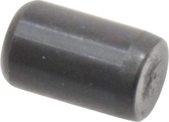 Holo-Krome - 5/16" Diam x 1/2" Pin Length Grade 8 Alloy Steel Standard Dowel Pin - Black Luster Finish, C 47-58 & C 60 (Surface) Hardness, 1 Beveled & 1 Rounded End - Industrial Tool & Supply