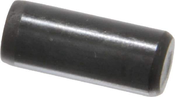Holo-Krome - 5/16" Diam x 3/4" Pin Length Grade 8 Alloy Steel Standard Dowel Pin - Black Luster Finish, C 47-58 & C 60 (Surface) Hardness, 1 Beveled & 1 Rounded End - Industrial Tool & Supply