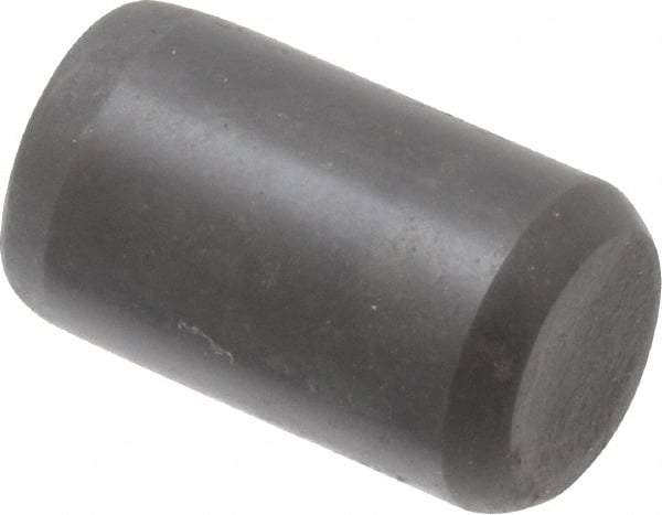 Holo-Krome - 3/8" Diam x 5/8" Pin Length Grade 8 Alloy Steel Standard Dowel Pin - Black Luster Finish, C 47-58 & C 60 (Surface) Hardness, 1 Beveled & 1 Rounded End - Industrial Tool & Supply