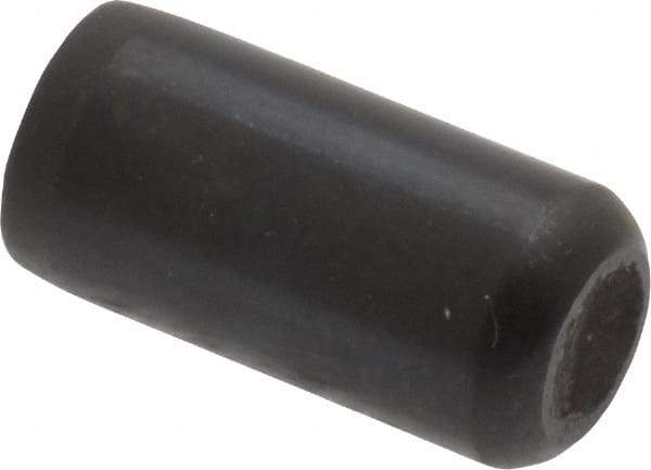 Holo-Krome - 3/8" Diam x 3/4" Pin Length Grade 8 Alloy Steel Standard Dowel Pin - Black Luster Finish, C 47-58 & C 60 (Surface) Hardness, 1 Beveled & 1 Rounded End - Industrial Tool & Supply