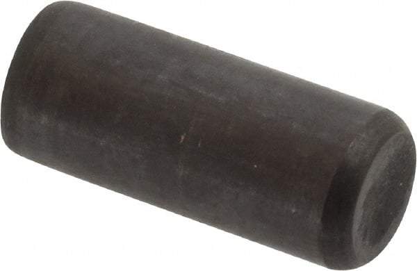 Holo-Krome - 3/8" Diam x 7/8" Pin Length Grade 8 Alloy Steel Standard Dowel Pin - Black Luster Finish, C 47-58 & C 60 (Surface) Hardness, 1 Beveled & 1 Rounded End - Industrial Tool & Supply