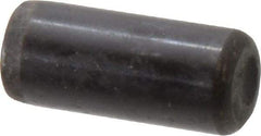 Holo-Krome - 7/16" Diam x 1" Pin Length Grade 8 Alloy Steel Standard Dowel Pin - Black Luster Finish, C 47-58 & C 60 (Surface) Hardness, 1 Beveled & 1 Rounded End - Industrial Tool & Supply