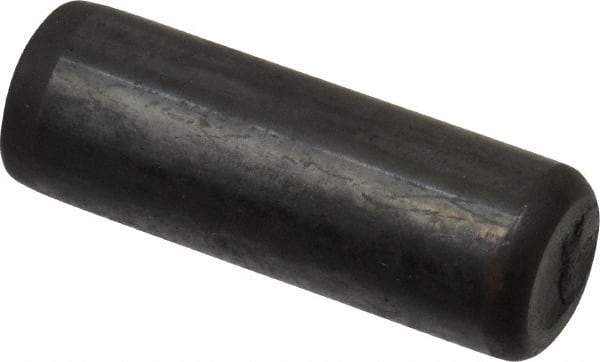 Holo-Krome - 7/16" Diam x 1-1/4" Pin Length Grade 8 Alloy Steel Standard Dowel Pin - Black Luster Finish, C 47-58 & C 60 (Surface) Hardness, 1 Beveled & 1 Rounded End - Industrial Tool & Supply
