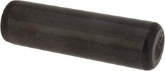 Holo-Krome - 7/16" Diam x 1-1/2" Pin Length Grade 8 Alloy Steel Standard Dowel Pin - Black Luster Finish, C 47-58 & C 60 (Surface) Hardness, 1 Beveled & 1 Rounded End - Industrial Tool & Supply