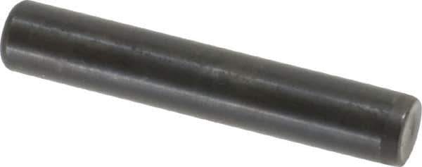 Holo-Krome - 7/16" Diam x 2-1/2" Pin Length Grade 8 Alloy Steel Standard Dowel Pin - Black Luster Finish, C 47-58 & C 60 (Surface) Hardness, 1 Beveled & 1 Rounded End - Industrial Tool & Supply