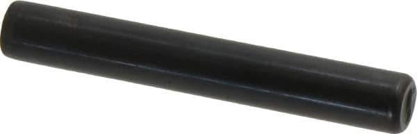 Holo-Krome - 7/16" Diam x 3" Pin Length Grade 8 Alloy Steel Standard Dowel Pin - Black Luster Finish, C 47-58 & C 60 (Surface) Hardness, 1 Beveled & 1 Rounded End - Industrial Tool & Supply