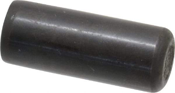 Holo-Krome - 1/2" Diam x 1-1/4" Pin Length Grade 8 Alloy Steel Standard Dowel Pin - Black Luster Finish, C 47-58 & C 60 (Surface) Hardness, 1 Beveled & 1 Rounded End - Industrial Tool & Supply