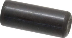 Holo-Krome - 1/2" Diam x 1-1/4" Pin Length Grade 8 Alloy Steel Standard Dowel Pin - Black Luster Finish, C 47-58 & C 60 (Surface) Hardness, 1 Beveled & 1 Rounded End - Industrial Tool & Supply