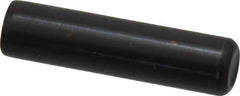 Holo-Krome - 1/2" Diam x 2" Pin Length Grade 8 Alloy Steel Standard Dowel Pin - Black Luster Finish, C 47-58 & C 60 (Surface) Hardness, 1 Beveled & 1 Rounded End - Industrial Tool & Supply