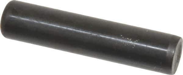 Holo-Krome - 1/2" Diam x 2-1/4" Pin Length Grade 8 Alloy Steel Standard Dowel Pin - Black Luster Finish, C 47-58 & C 60 (Surface) Hardness, 1 Beveled & 1 Rounded End - Industrial Tool & Supply