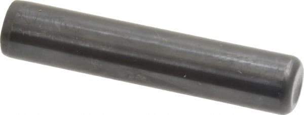 Holo-Krome - 1/2" Diam x 2-1/2" Pin Length Grade 8 Alloy Steel Standard Dowel Pin - Black Luster Finish, C 47-58 & C 60 (Surface) Hardness, 1 Beveled & 1 Rounded End - Industrial Tool & Supply