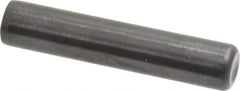 Holo-Krome - 1/2" Diam x 2-1/2" Pin Length Grade 8 Alloy Steel Standard Dowel Pin - Black Luster Finish, C 47-58 & C 60 (Surface) Hardness, 1 Beveled & 1 Rounded End - Industrial Tool & Supply