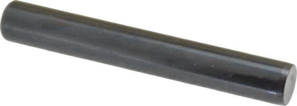 Holo-Krome - 1/2" Diam x 3-1/2" Pin Length Grade 8 Alloy Steel Standard Dowel Pin - Black Luster Finish, C 47-58 & C 60 (Surface) Hardness, 1 Beveled & 1 Rounded End - Industrial Tool & Supply