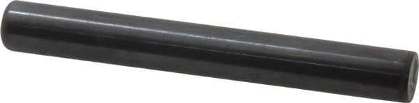 Holo-Krome - 1/2" Diam x 4" Pin Length Grade 8 Alloy Steel Standard Dowel Pin - Black Luster Finish, C 47-58 & C 60 (Surface) Hardness, 1 Beveled & 1 Rounded End - Industrial Tool & Supply
