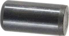 Holo-Krome - 5/8" Diam x 1-1/4" Pin Length Grade 8 Alloy Steel Standard Dowel Pin - Black Luster Finish, C 47-58 & C 60 (Surface) Hardness, 1 Beveled & 1 Rounded End - Industrial Tool & Supply