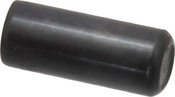 Holo-Krome - 5/8" Diam x 1-1/2" Pin Length Grade 8 Alloy Steel Standard Dowel Pin - Black Luster Finish, C 47-58 & C 60 (Surface) Hardness, 1 Beveled & 1 Rounded End - Industrial Tool & Supply