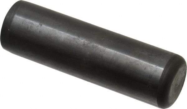 Holo-Krome - 3/4" Diam x 2-1/2" Pin Length Grade 8 Alloy Steel Standard Dowel Pin - Black Luster Finish, C 47-58 & C 60 (Surface) Hardness, 1 Beveled & 1 Rounded End - Industrial Tool & Supply