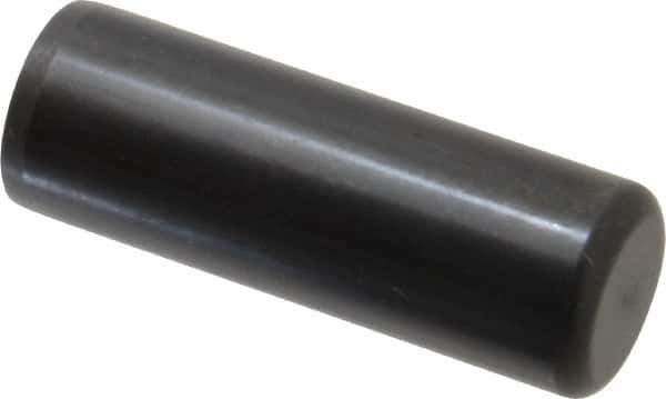 Holo-Krome - 7/8" Diam x 2-1/2" Pin Length Grade 8 Alloy Steel Standard Dowel Pin - Black Luster Finish, C 47-58 & C 60 (Surface) Hardness, 1 Beveled & 1 Rounded End - Industrial Tool & Supply