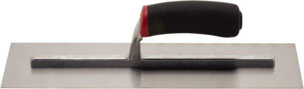 Hyde Tools - Carbon Steel Masonry Trowel - 14" Long x 4" Wide, Wood Handle - Industrial Tool & Supply