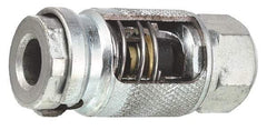 Lincoln - 250 Operating psi, 2-1/2" Long, 1/4 Thread, Grease Gun Air Coupler - NPT (F) Thread - Industrial Tool & Supply