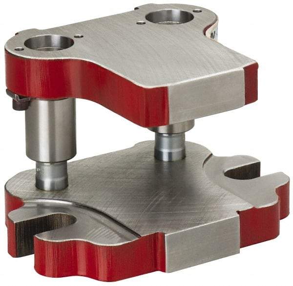 Anchor Danly - 5" Guide Post Length, 1-3/8" Die Holder Thickness, 7" Radius, Back Post Steel Die Set - 8-3/4" Overall Width x 6-5/16" Overall Depth - Industrial Tool & Supply