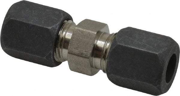 Made in USA - 3/8" OD, Grade 316Stainless Steel Union - -75 to 750°F, 5/8" Hex, Comp x Comp Ends - Industrial Tool & Supply
