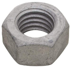 Armor Coat - 3/8-24 UNF Steel Right Hand Hex Nut - 9/16" Across Flats, 21/64" High, Armor Coat Finish - Industrial Tool & Supply