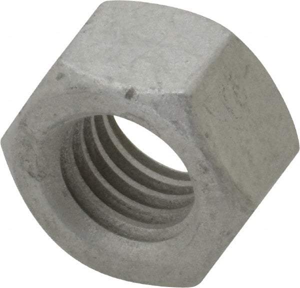 Armor Coat - 1/2-13 UNC Steel Right Hand Hex Nut - 3/4" Across Flats, 7/16" High, Armor Coat Finish - Industrial Tool & Supply