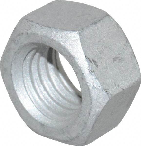 Armor Coat - 5/8-11 UNC Steel Right Hand Hex Nut - 15/16" Across Flats, 35/64" High, Armor Coat Finish - Industrial Tool & Supply