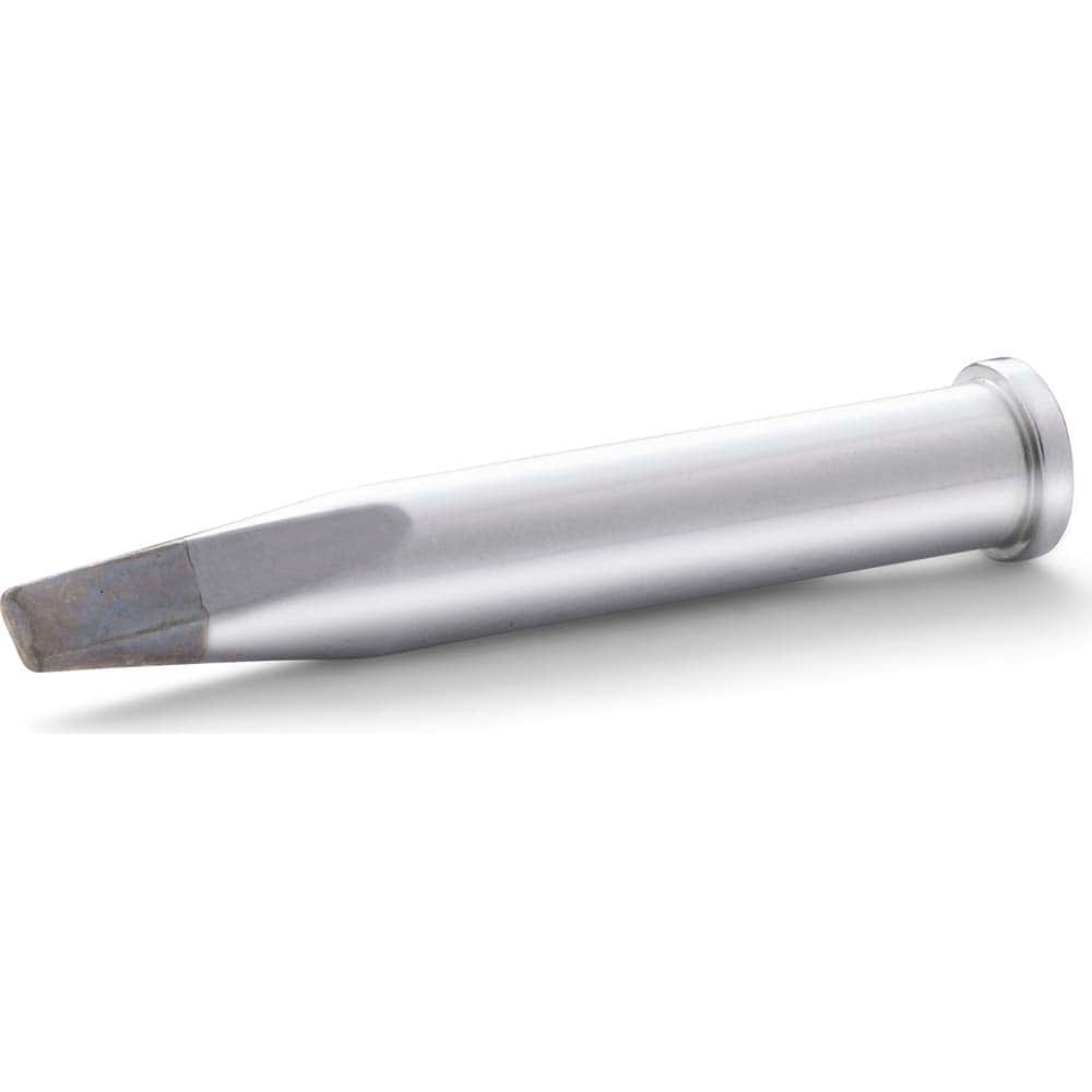 Weller - Soldering Iron Tips; Type: Chisel; Chisel ; For Use With: WXP120; WP120 ; Point Size: 3.2000 (Decimal Inch); Tip Type: Chisel ; Tip Diameter: 6.000 (Inch); Tip Diameter: 6.000 (mm) - Exact Industrial Supply