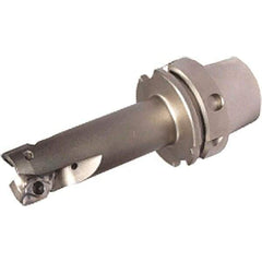 Iscar - 1-1/4" Cut Diam, 0.622" Max Depth of Cut, Indexable Square Shoulder End Mill - HM90 APCR 1605.. Inserts, HSK63A Taper Shank, 90° Lead Angle, Through Coolant, Series Helialu - Industrial Tool & Supply