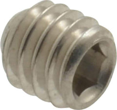 Value Collection - M4x0.70 Metric Coarse, 4mm OAL, Cup Point Set Screw - Grade 18-8 & Austenitic A2 Stainless Steel, 2mm Key - Industrial Tool & Supply