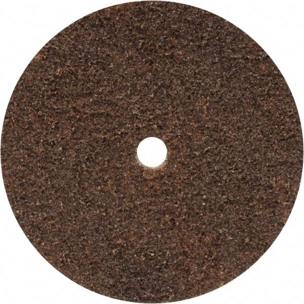 WALTER Surface Technologies - 4-1/2" Coarse Grade Aluminum Oxide Deburring Disc - 7/16" Center Hole, Hook & Loop Connection, Tan, 11,000 Max RPM - Industrial Tool & Supply