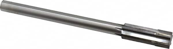 Made in USA - 0.7841 to 0.816" Diam, 5/8" Diam Shank, 2-1/2" Flute, Semi Finish Semi Ground Chucking Reamer - Industrial Tool & Supply