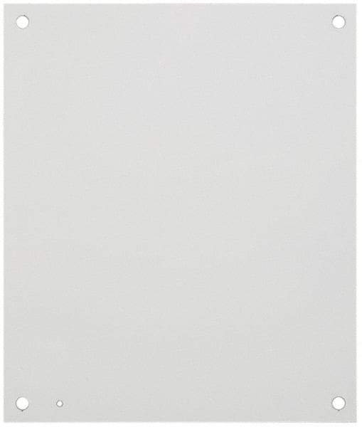 Cooper B-Line - 32-7/8" OAW x 32-7/8" OAH Powder Coat Finish Electrical Enclosure Flanged Panel - 36" x 36" Box, 12 Gauge Steel, Use with 363612-12/36368-12 - Industrial Tool & Supply