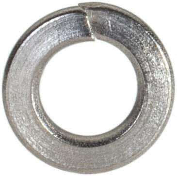 Value Collection - #5, 0.031" Thick Split Lock Washer - 18-8 Stainless Steel, Uncoated, 0.127" Min ID, 0.133" Max ID, 0.236" Max OD - Industrial Tool & Supply