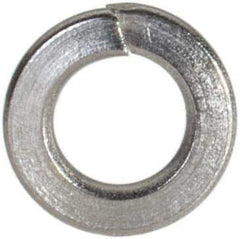 Value Collection - #5, 0.031" Thick Split Lock Washer - 18-8 Stainless Steel, Uncoated, 0.127" Min ID, 0.133" Max ID, 0.236" Max OD - Industrial Tool & Supply