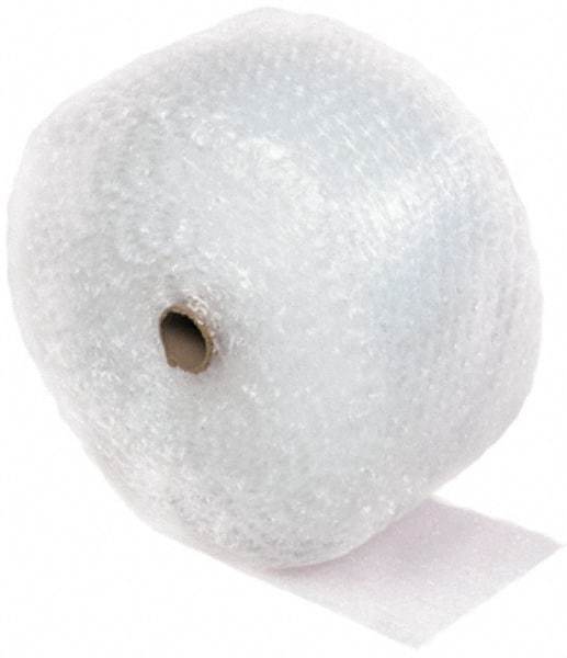Made in USA - 375' Long x 24" Wide x 5/16" Thick, Medium Sized Bubble Roll - Clear, Perforated Every 12" - Industrial Tool & Supply