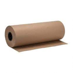 Made in USA - 900' Long x 24" Wide Roll of Recycled Kraft Paper - 8-1/2" OD, 40 Lb Paper Weight, 26 Lb per Roll - Industrial Tool & Supply
